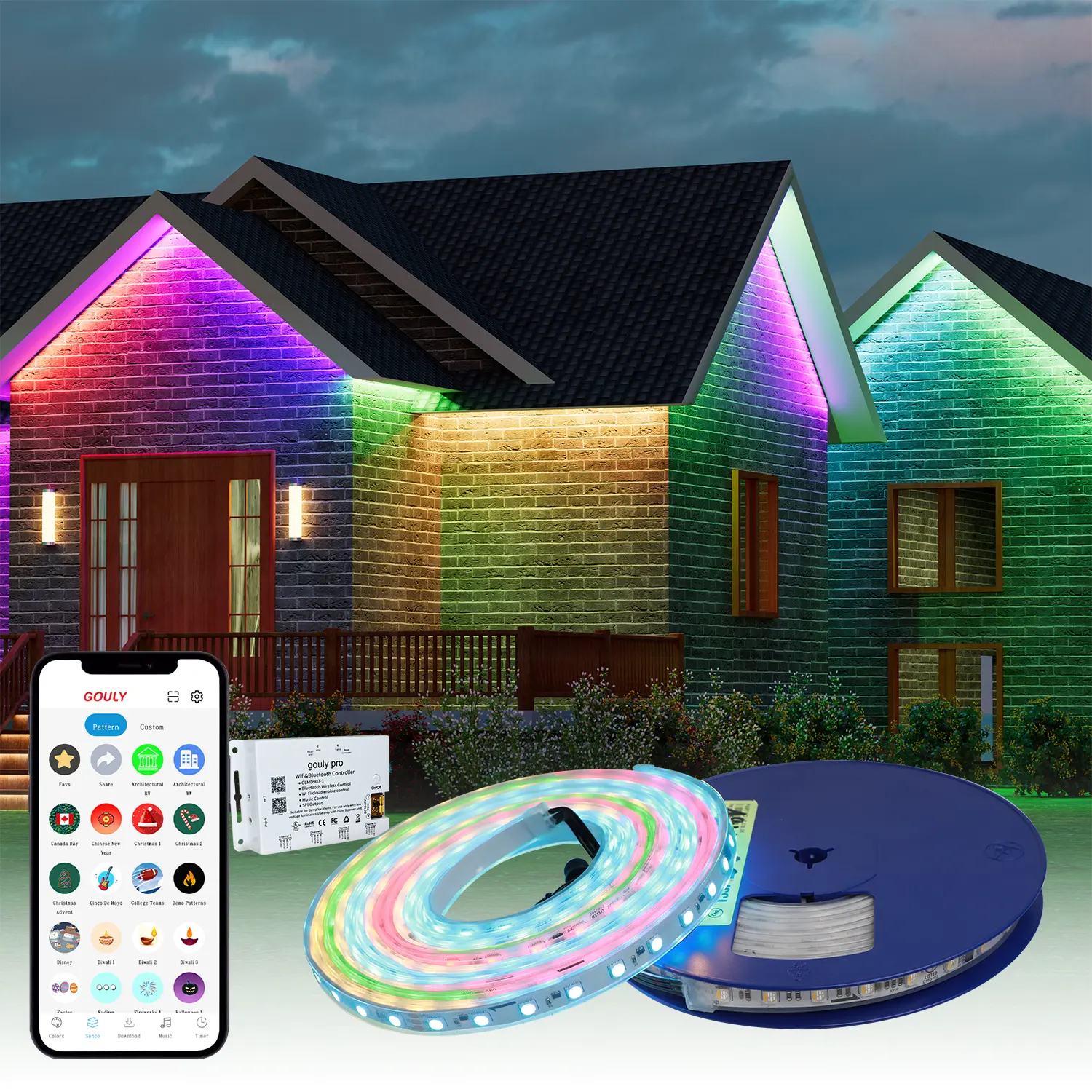 DC48V Smart RGBW Ip68 LED Strip Light
